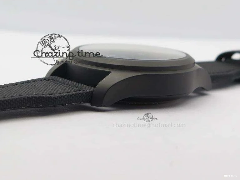 MIROTIME 0128 Pilot Chrono IW388003 Real Ceramic V6F Best Edition Green Markers On Black Nylon Strap A Effortless 7283